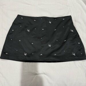 Abercrombie & Fitch Black Mini Skirt with Embellishments